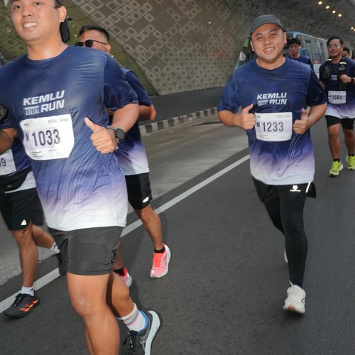 Race photo from KEMLU RUN 2026