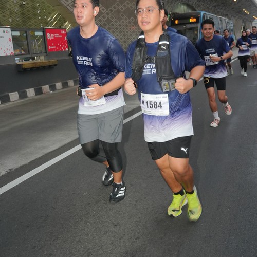 Race photo from KEMLU RUN 2026