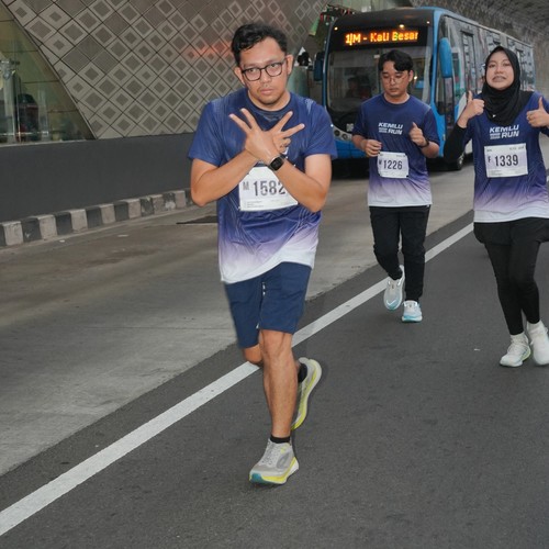 Race photo from KEMLU RUN 2026