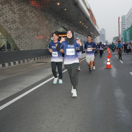 Race photo from KEMLU RUN 2026
