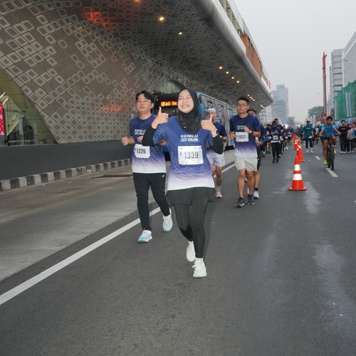 Race photo from KEMLU RUN 2026