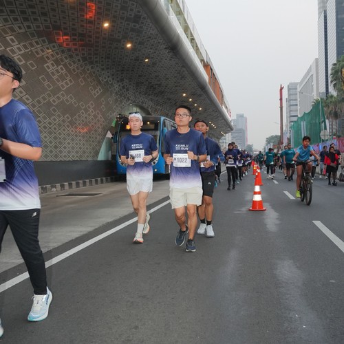 Race photo from KEMLU RUN 2026