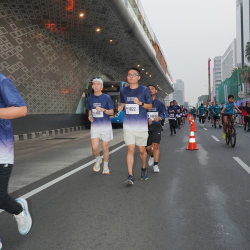 Race photo from KEMLU RUN 2026