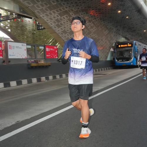 Race photo from KEMLU RUN 2026