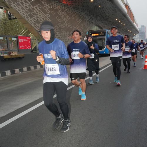 Race photo from KEMLU RUN 2026