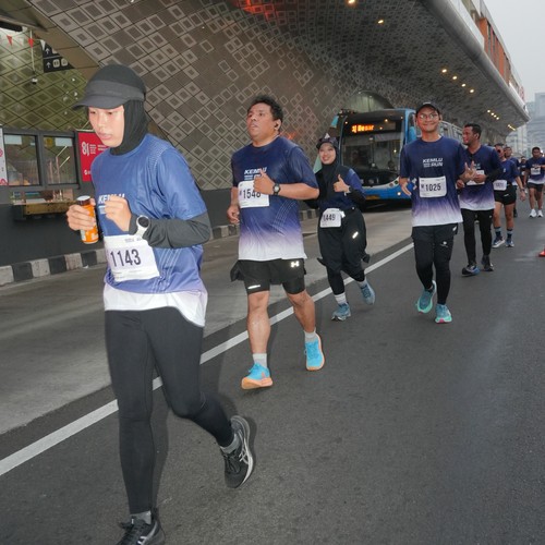 Race photo from KEMLU RUN 2026