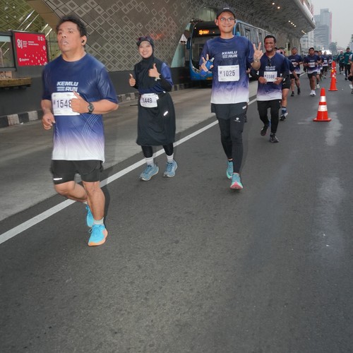Race photo from KEMLU RUN 2026