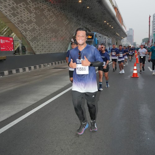 Race photo from KEMLU RUN 2026