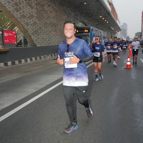 Race photo from KEMLU RUN 2026