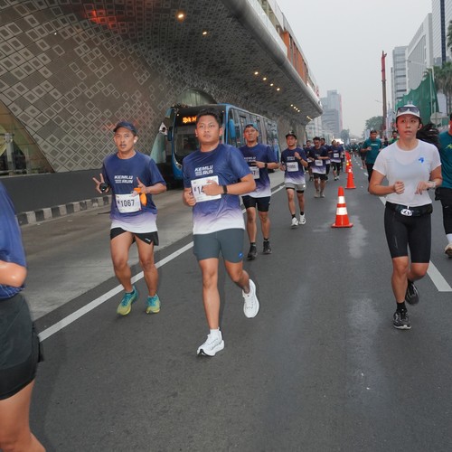 Race photo from KEMLU RUN 2026