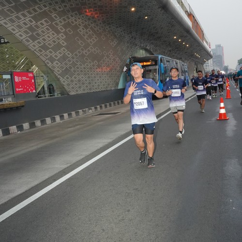Race photo from KEMLU RUN 2026