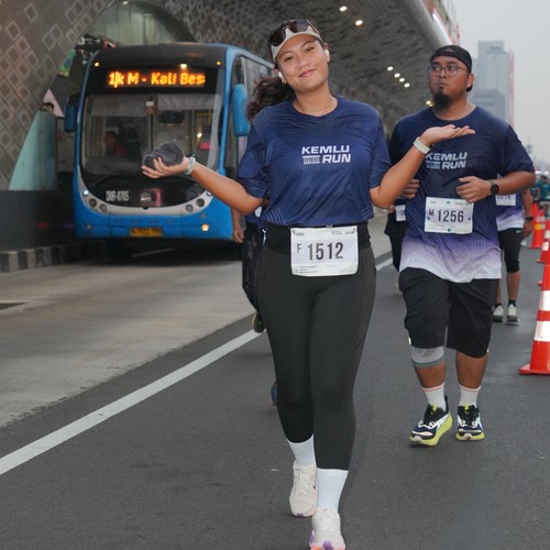 Race photo from KEMLU RUN 2026