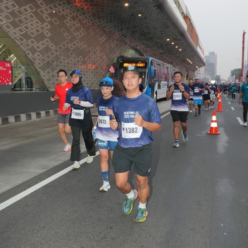 Race photo from KEMLU RUN 2026