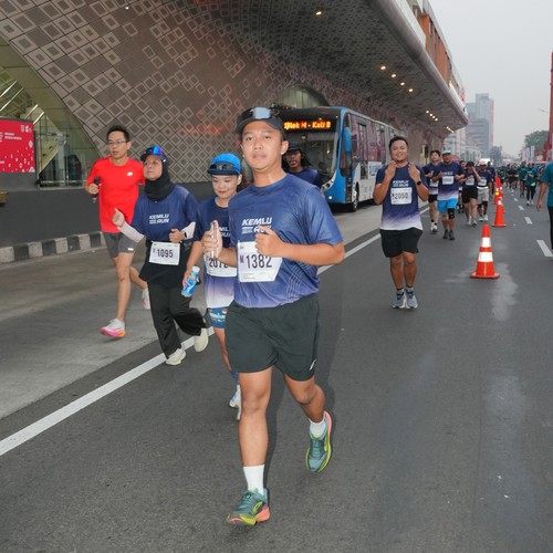 Race photo from KEMLU RUN 2026