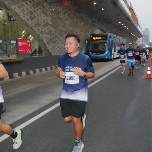 Race photo from KEMLU RUN 2026