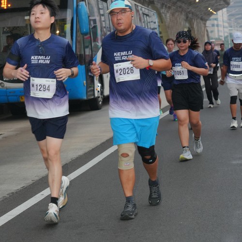 Race photo from KEMLU RUN 2026