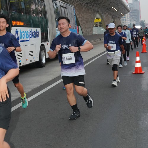 Race photo from KEMLU RUN 2026