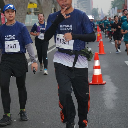 Race photo from KEMLU RUN 2026