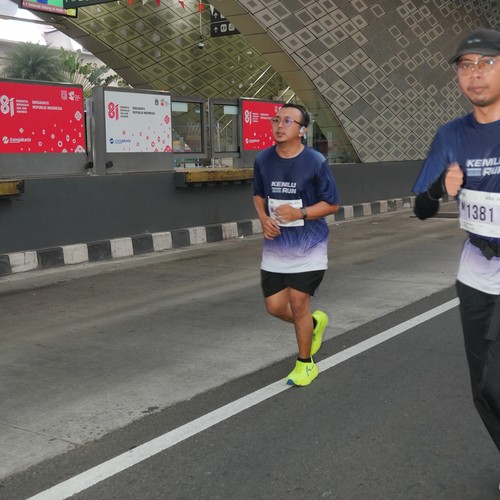 Race photo from KEMLU RUN 2026