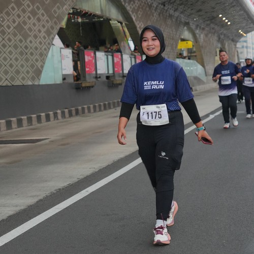 Race photo from KEMLU RUN 2026