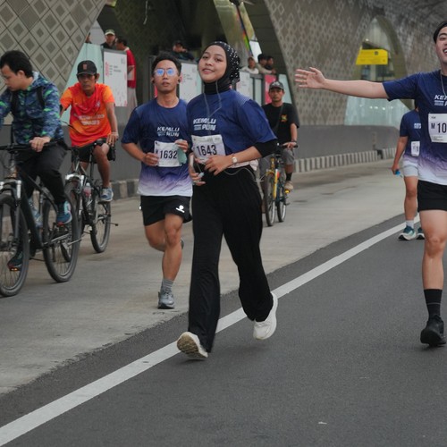 Race photo from KEMLU RUN 2026