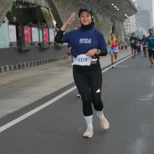 Race photo from KEMLU RUN 2026