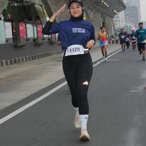 Race photo from KEMLU RUN 2026