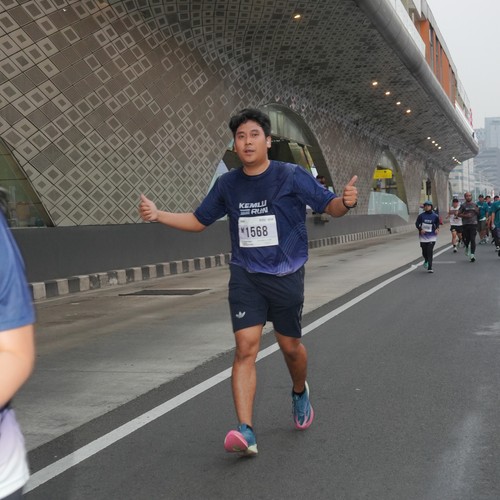 Race photo from KEMLU RUN 2026