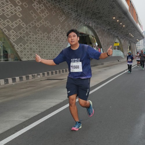 Race photo from KEMLU RUN 2026