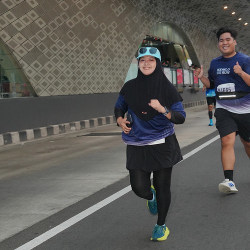 Race photo from KEMLU RUN 2026