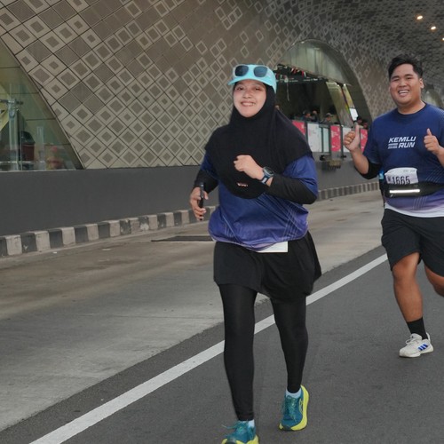 Race photo from KEMLU RUN 2026