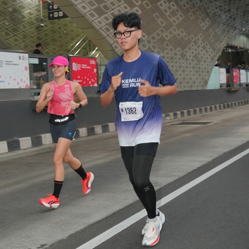 Race photo from KEMLU RUN 2026