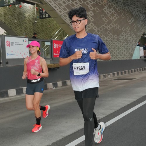 Race photo from KEMLU RUN 2026