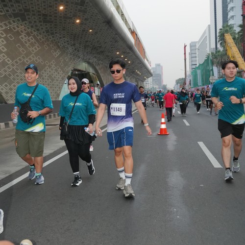 Race photo from KEMLU RUN 2026