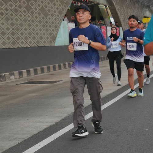 Race photo from KEMLU RUN 2026