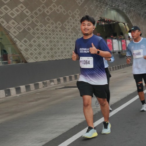Race photo from KEMLU RUN 2026