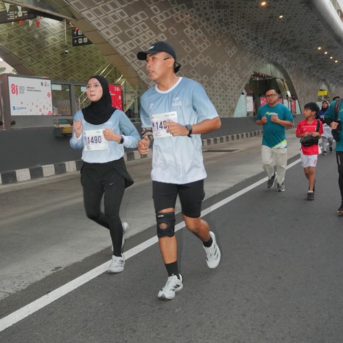 Race photo from KEMLU RUN 2026