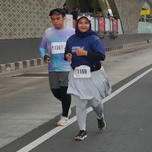 Race photo from KEMLU RUN 2026