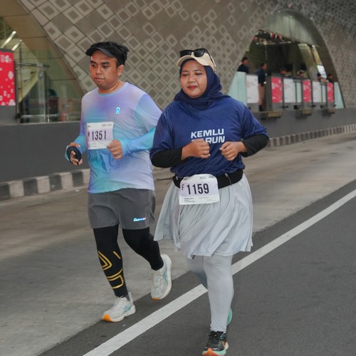 Race photo from KEMLU RUN 2026