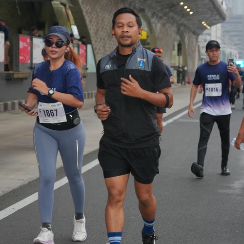 Race photo from KEMLU RUN 2026
