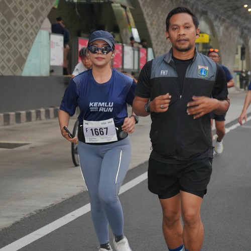 Race photo from KEMLU RUN 2026