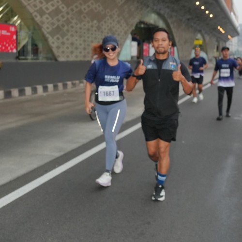 Race photo from KEMLU RUN 2026
