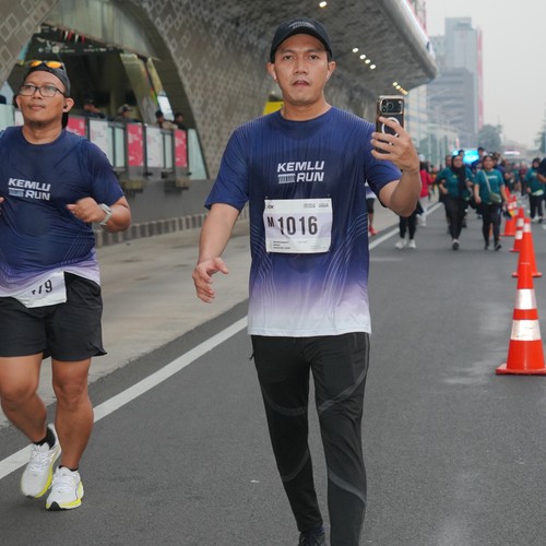 Race photo from KEMLU RUN 2026