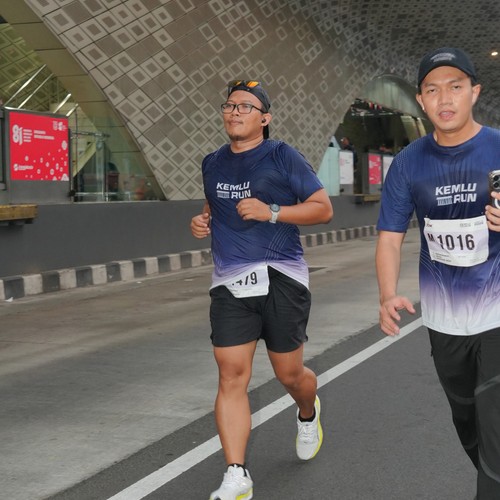 Race photo from KEMLU RUN 2026