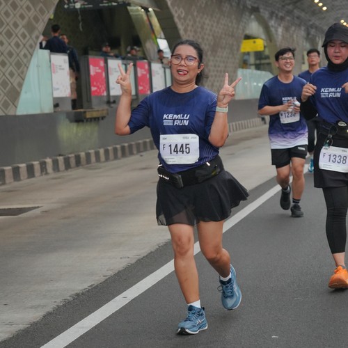 Race photo from KEMLU RUN 2026