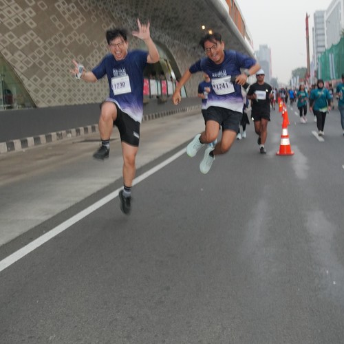 Race photo from KEMLU RUN 2026