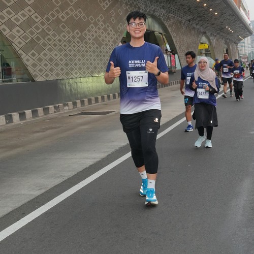 Race photo from KEMLU RUN 2026