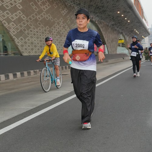 Race photo from KEMLU RUN 2026