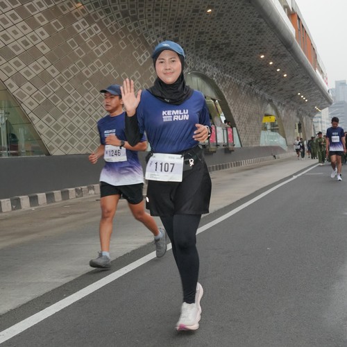 Race photo from KEMLU RUN 2026