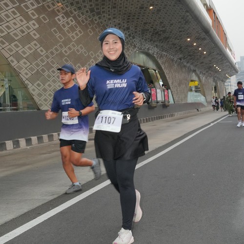Race photo from KEMLU RUN 2026